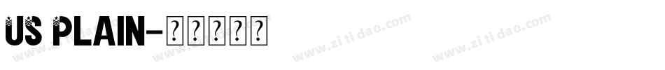 US Plain字体转换